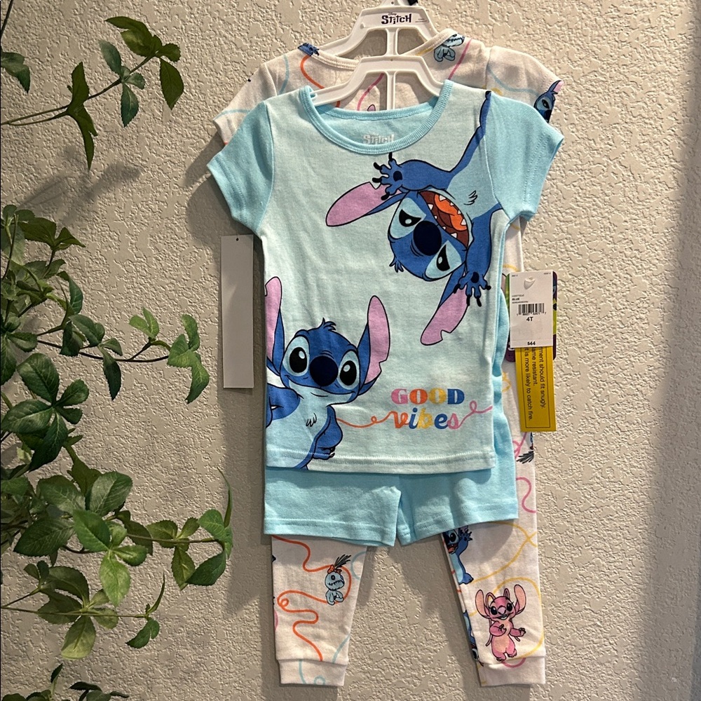 Disney Stitch 4 Piece Pajama Set